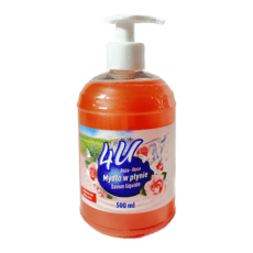 Tekuté mýdlo 4U – růže 500ml